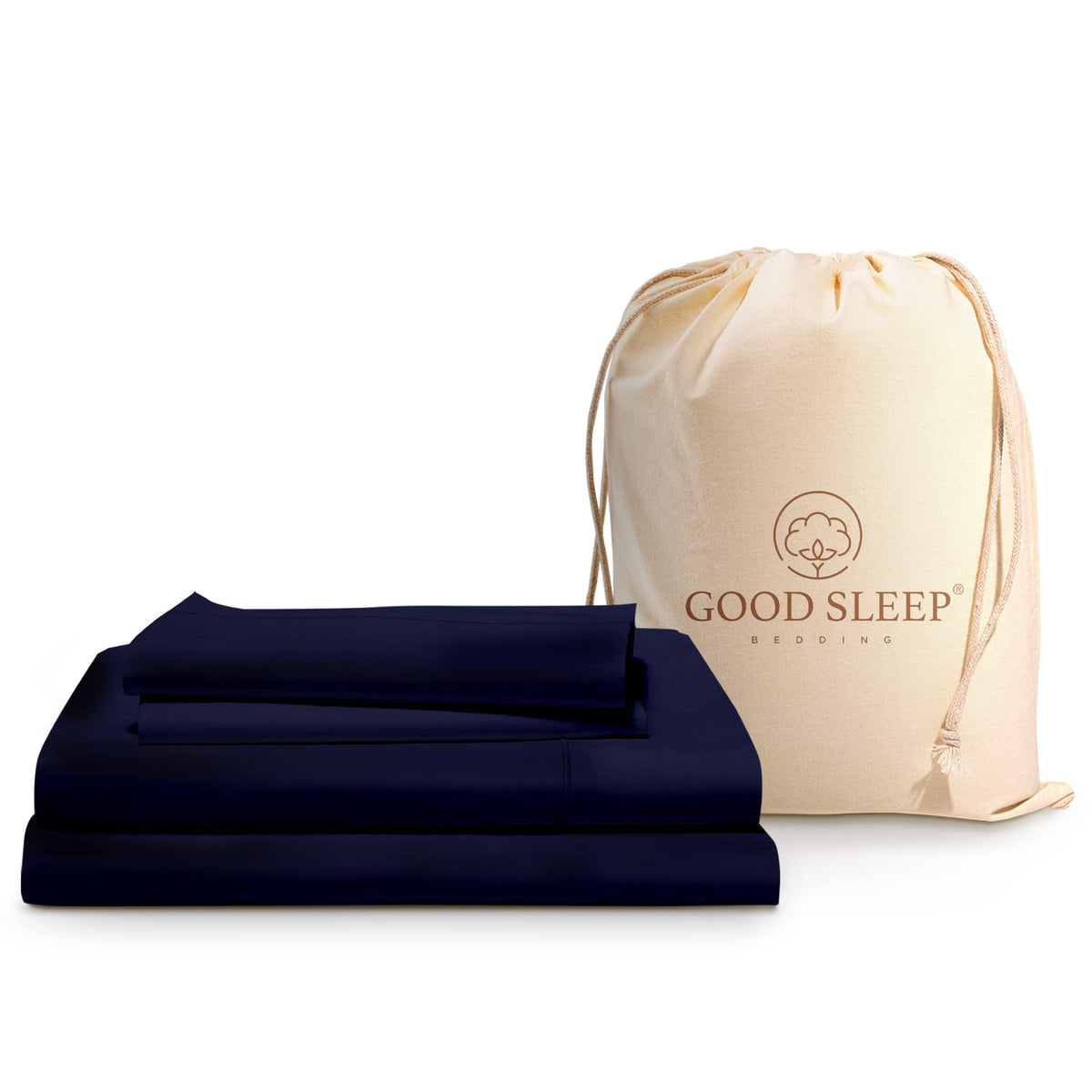 4 Pc Navy Blue California King Sheet Sets 1000 TC Egyptian Cotton Cal King Sheet Set for California King Bed Set 16 Inch Deep Pocket Cal King Bed Sheets - 1 Fitted Sheet1 Flat Sheet & 2 Pillow Case