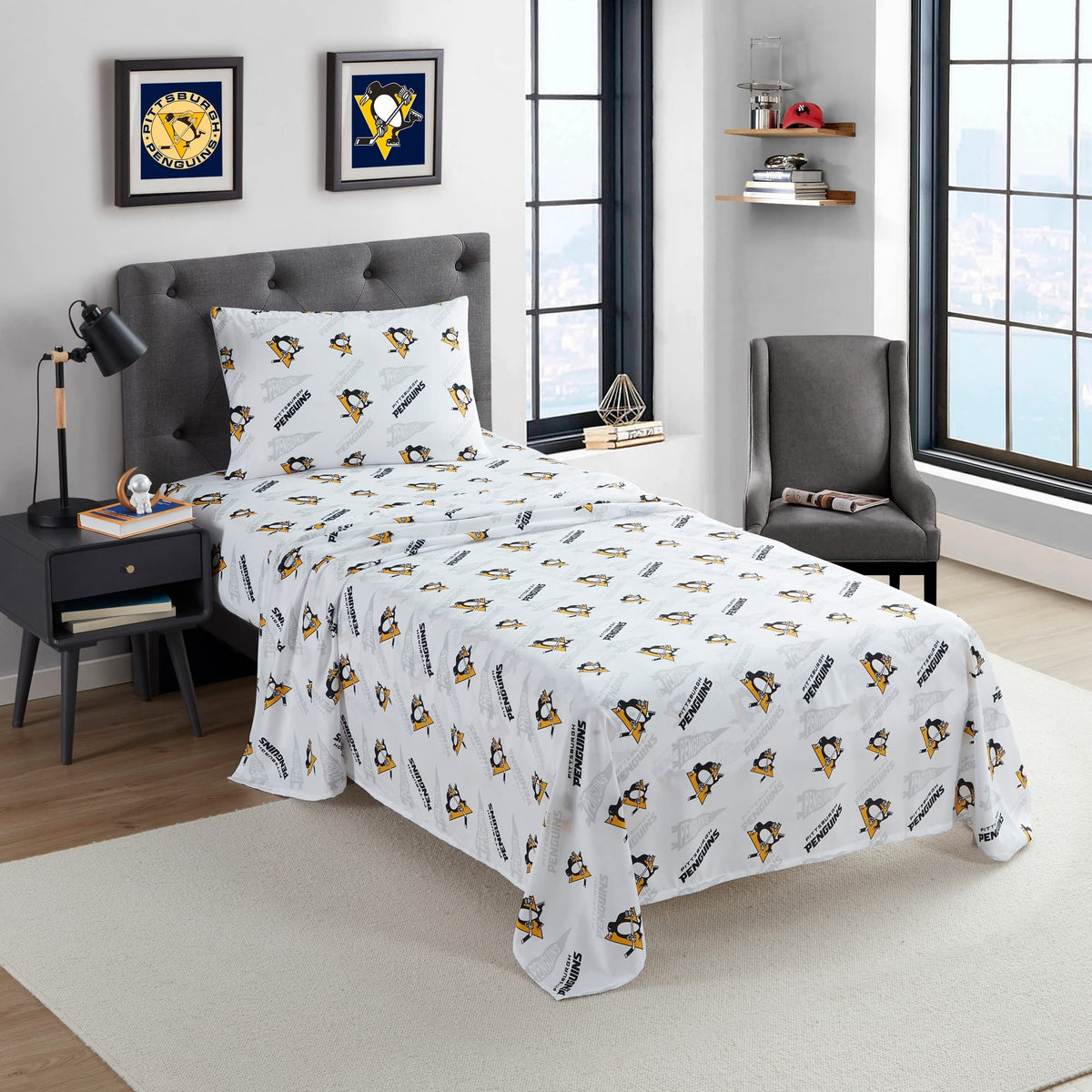 NORTHWEST NHL Pittsburgh Penguins Sheet Set Full